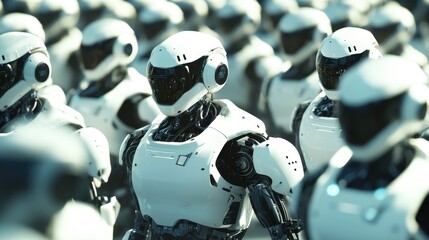 Network of Self-Operating Robots in a Modern Factory Setting