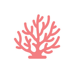 Obraz premium Stylized Salmon-Colored Coral with Branching Structure and Rounded Tips.