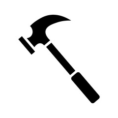 hammer icon on white background