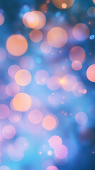 Obraz premium Abstract dreamy sky with bokeh light effects, gentle summer atmosphere