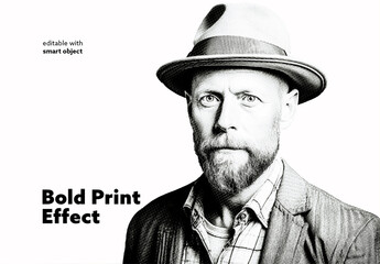Bold Print Photo Effect