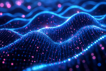 Abstract blue network background
