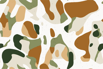 A camouflage pattern composed of various shades and shapes, designed to mimic the appearance of military camouflage.Army camouflage pattern image background. Vector illustration