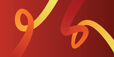 Abstract Wavy Ribbon Loop with Fluid Motion