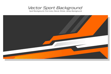 Sport racing car wrap design livery, decal, printable file premium EPS 10