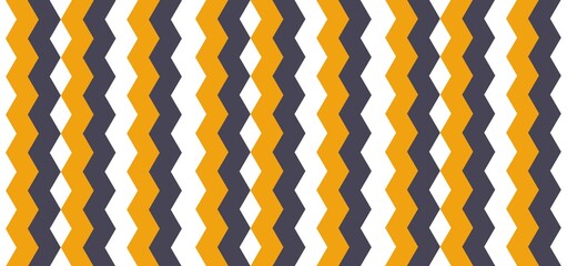 Geometric Seamless Chevron Pattern with Yellow, Gray, and White Zigzag Stripes for Modern Textile and Wallpaper Design