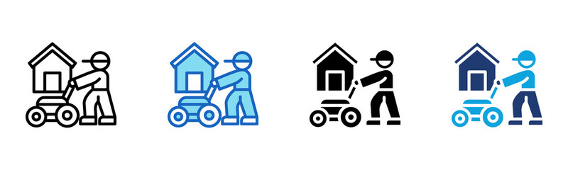 Lawn Care icon Multi Style Vector Illustration