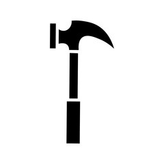 hammer icon on white background