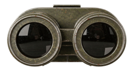 A detailed image of vintage binoculars, perfect for observing distant objects.