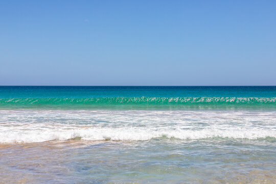 Australian beach in the summer