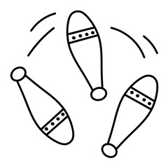 juggling club icon vector