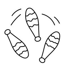 juggling club icon vector