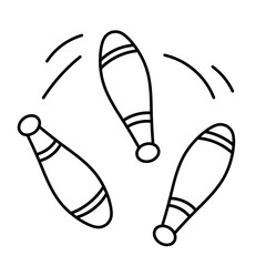 juggling club icon vector