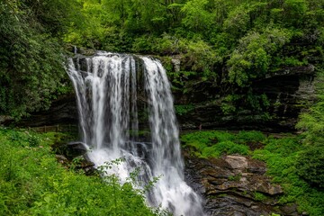 Naklejka premium dry falls, highlands, north carolina