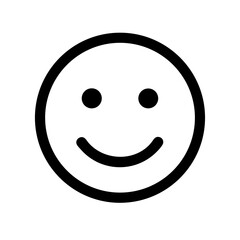 Smiley face icon vector illustration