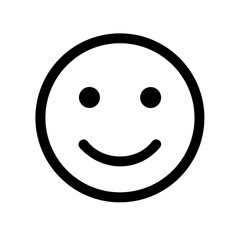 Smiley face icon vector illustration