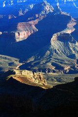 Hazy Sky Day Winter The Grand Canyon Arizona