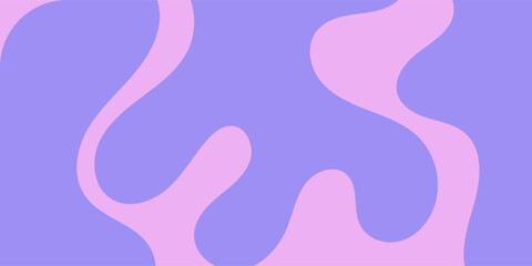 A minimal wavy abstract background with pastel colors, inspired by 60s and 70s retro style.Vector illustration.