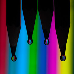cmyk ink splashes