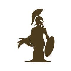 Spartan logo design template elements sparta vector Image