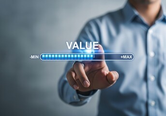 Increase value slider concept 