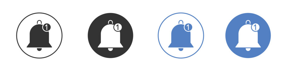 Notification bell icon vector, Symbol, logo illustrations