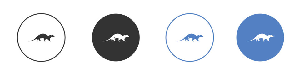 Otter icon vector, Symbol, logo illustrations