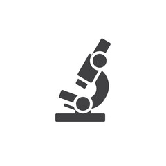 Microscope science solid icon