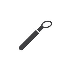 Dental mirror tool solid icon