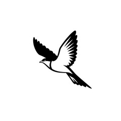 Naklejka premium Minimalist Bird Silhouette
