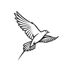 Fototapeta premium Detailed Flying Bird