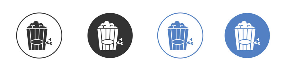 Popcorn icon vector, Symbol, logo illustrations