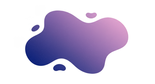 Abstract Gradient Blob Shape Background Liquid Purple Blue Design