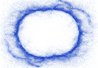 Abstract Background with Blue and White Circular Transparent Frame Design