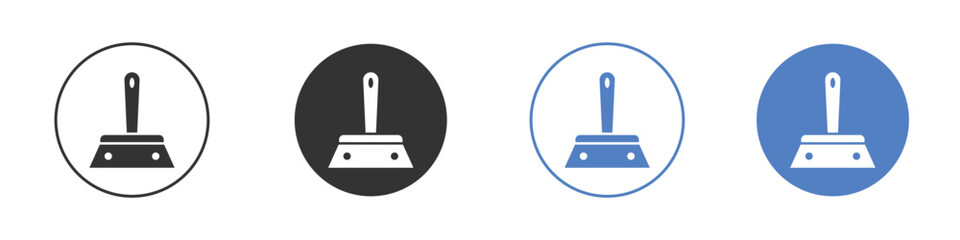 Putty knife icon symbol set. vector graphic design