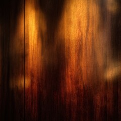 Abstract close up of a textured wooden surface with warm lighting effects