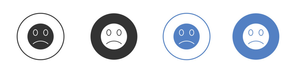 Sad icon vector, Symbol, logo illustrations
