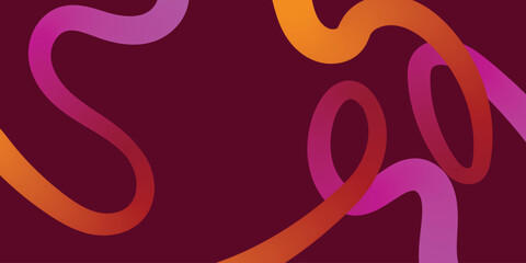 Abstract Wavy Ribbon Loop with Fluid Motion