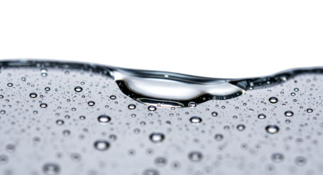 Abstract Water Drop Transparent Background Liquid Macro Condensation