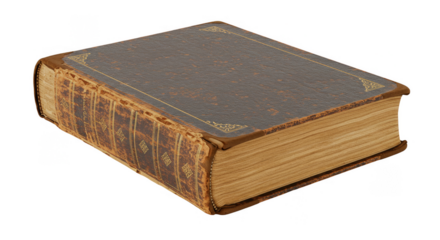 Antique Book on Transparent Background Illustration