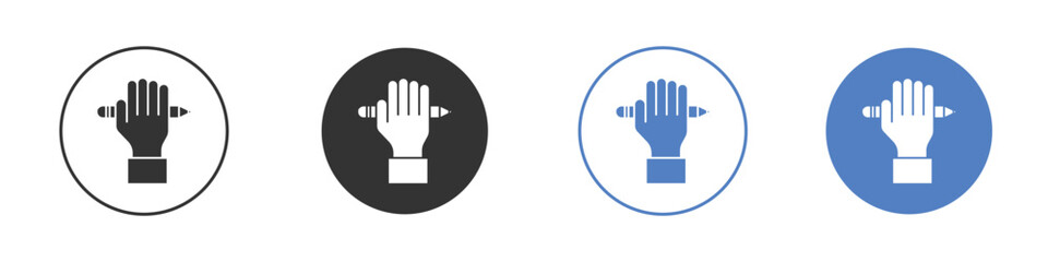 Self expression icon symbol set. vector graphic design