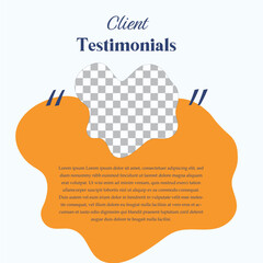 Playful Organic Shape Client Testimonial Design