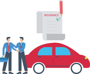 Secure Drive  Automobile Insurance Illustration