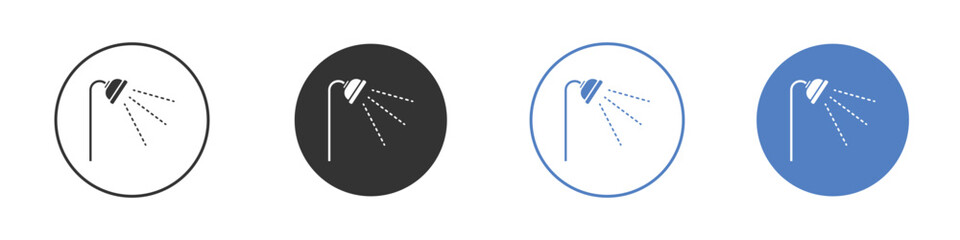 Shower Head icon symbol set. vector graphic design