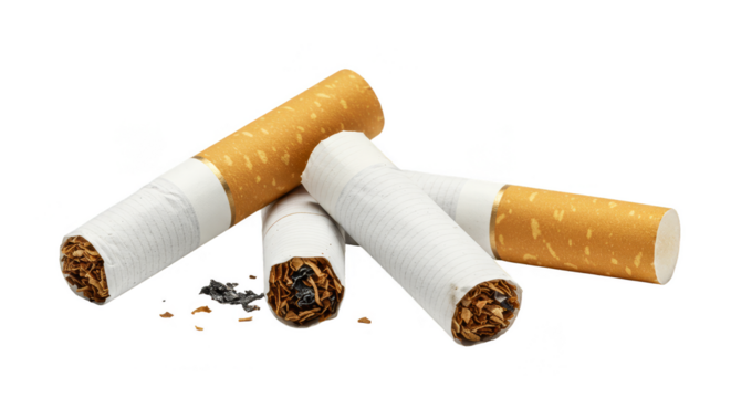 Cigarette Tobacco Ash Detailed Nicotine Smoking Cancer Risk Warning