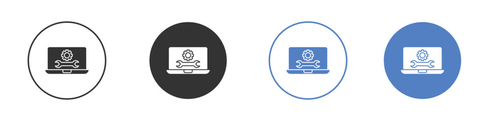 Software Engineering icon symbol set. vector graphic design