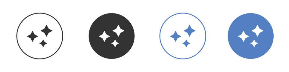 Sparkles icon symbol set. vector graphic design