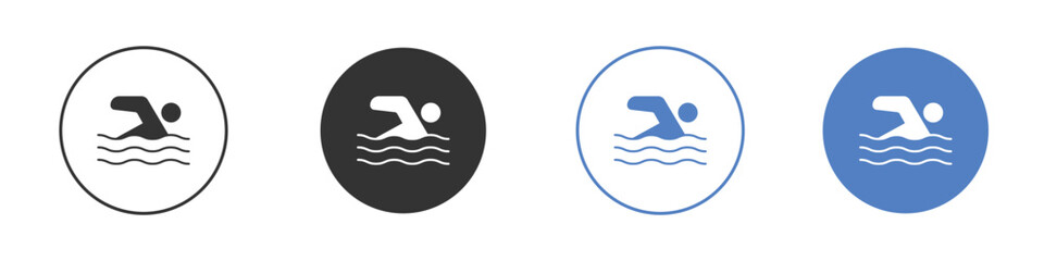 Swimming icon vector, Symbol, logo illustrations