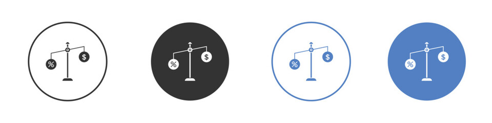 Taxes icon symbol set. vector graphic design