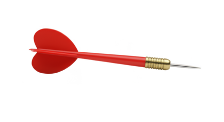 Dart Accurate Arrow Game Sport Equipment with Red Arrowhead PNG